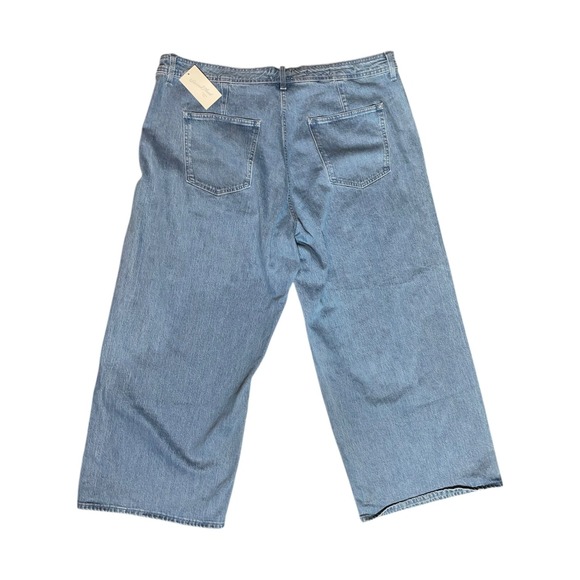 Universal Thread Jeans Women 22 Reg High Rise Sailor Wide Leg Ankle Gray Wash - Picture 3 of 12